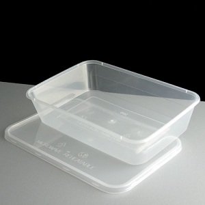 Plastic Rectangular lid "Black Container"